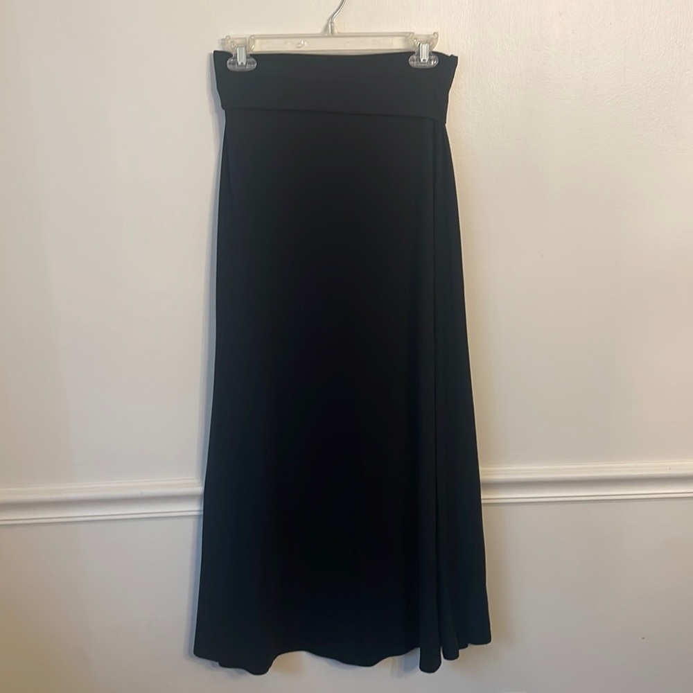 Black Maxi Skirt with banded waist